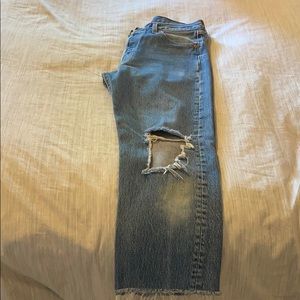 Vintage straight leg destroyed Levi’s